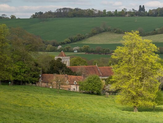 High Wycombe - Countryside Image with Fields and Trees