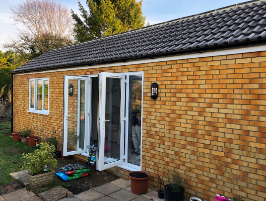 Home Extension with Double Doors